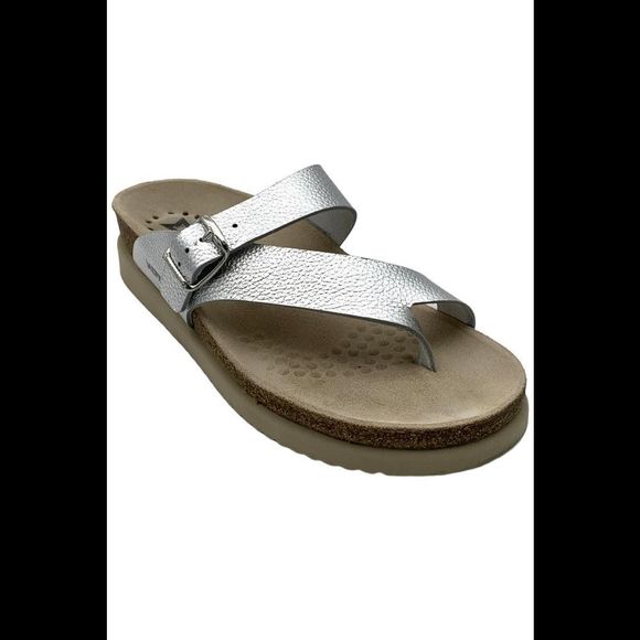Mephisto Women's Helen Thong Sandals Silver - Medium - Picture 1 of 3